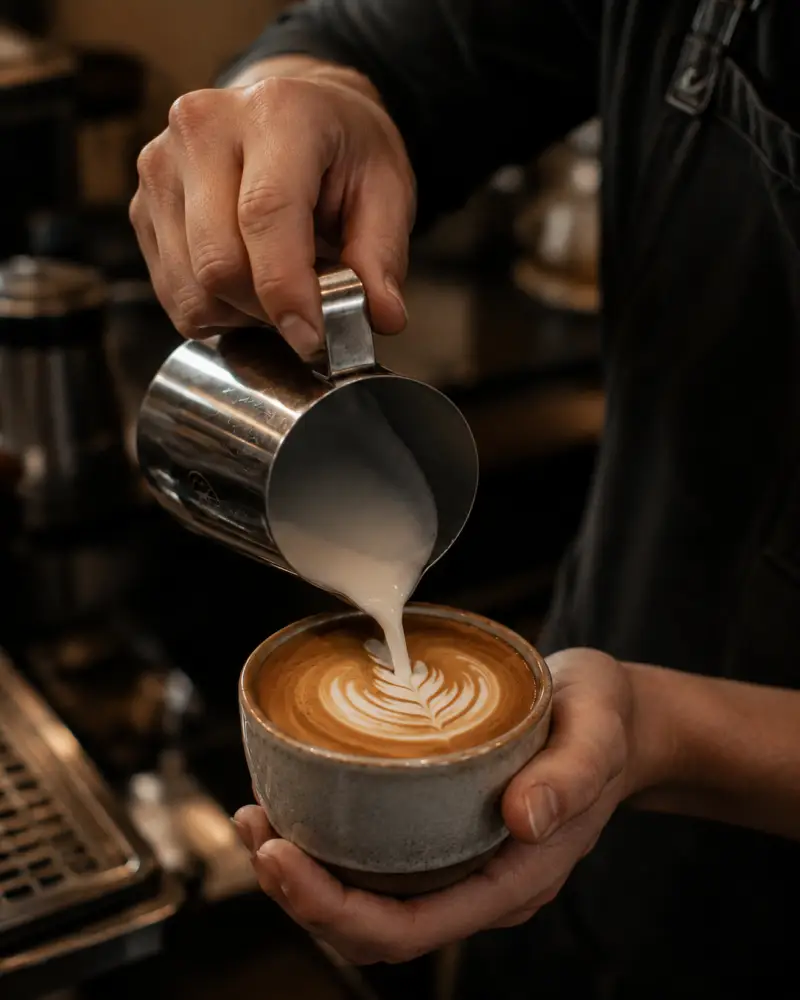 Coffee being poured