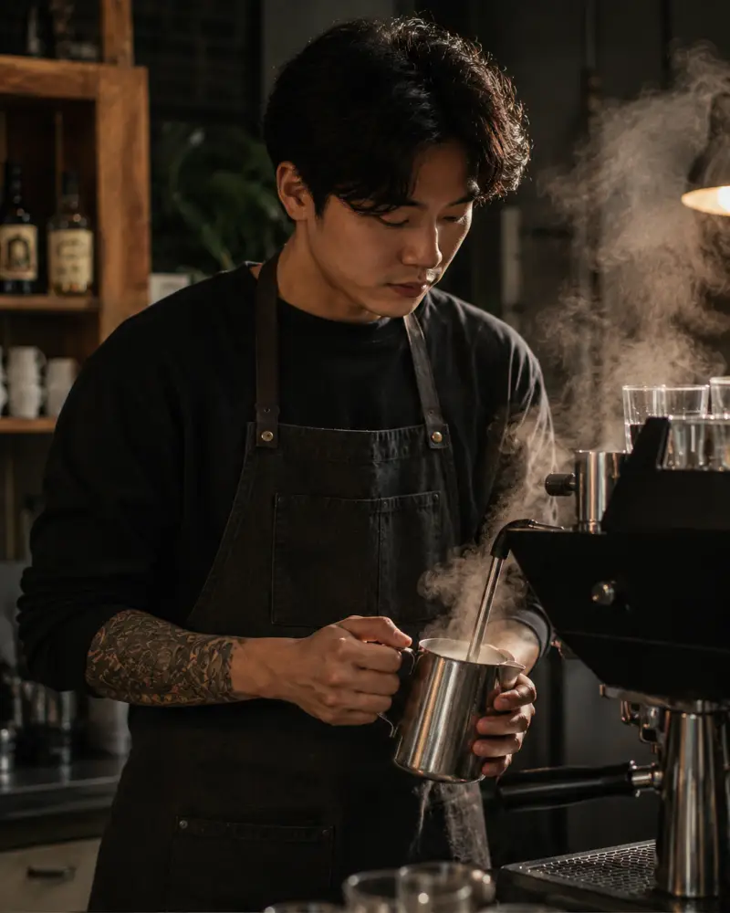 Head barista Jin